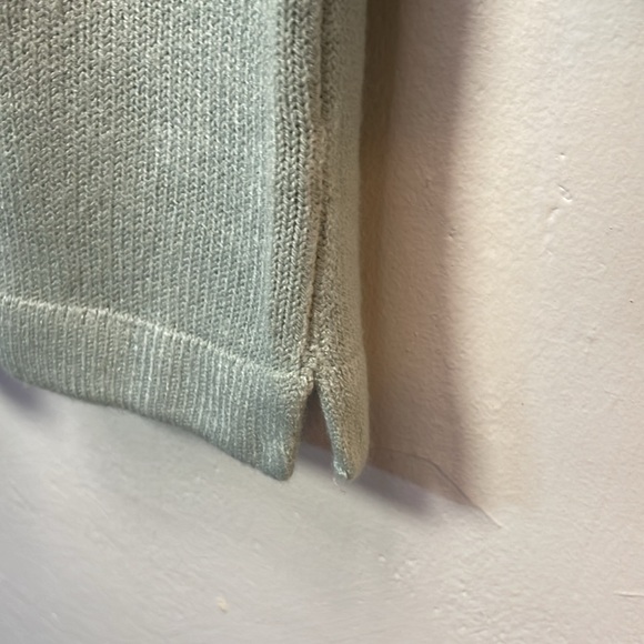 LIMITED Round Neck Zip Closure 3/4 Sleeve Gem Stone Accent Sweater -M-#0005 - Picture 5 of 10